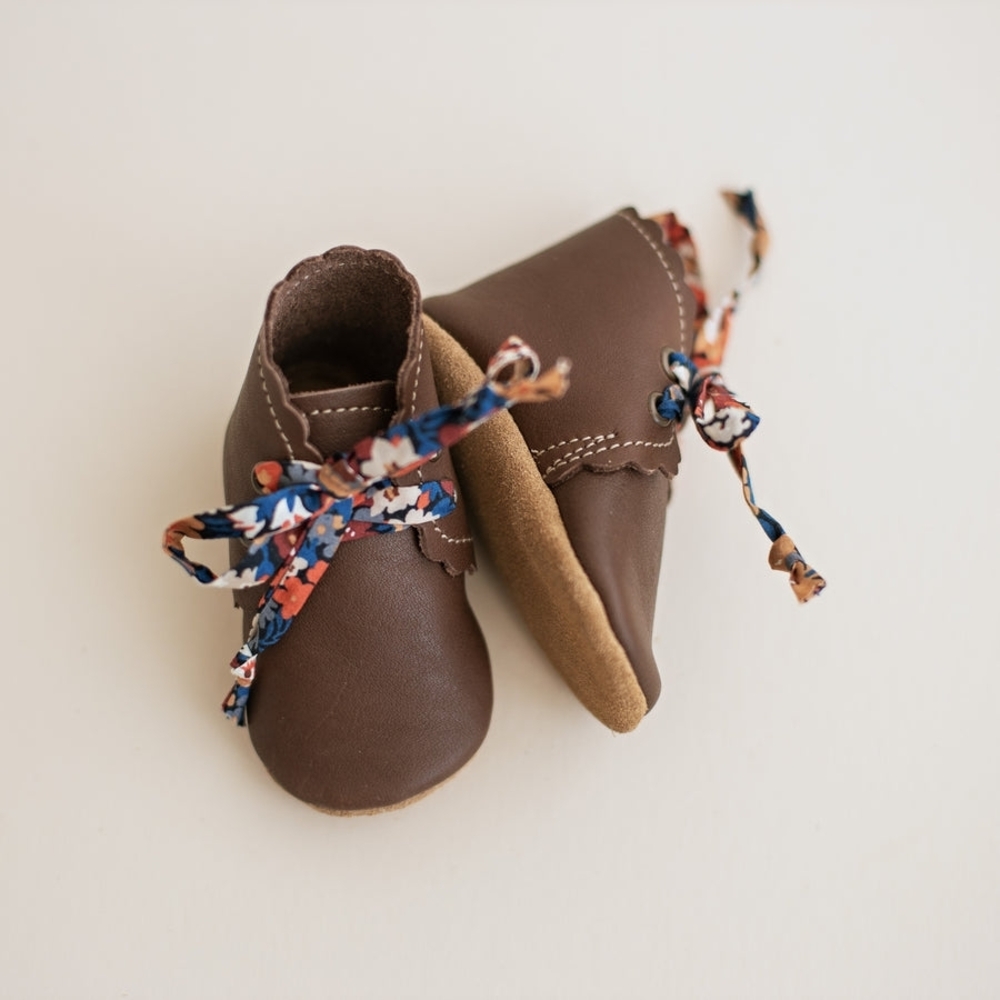 Sun & Lace Scalloped Leather Boots
